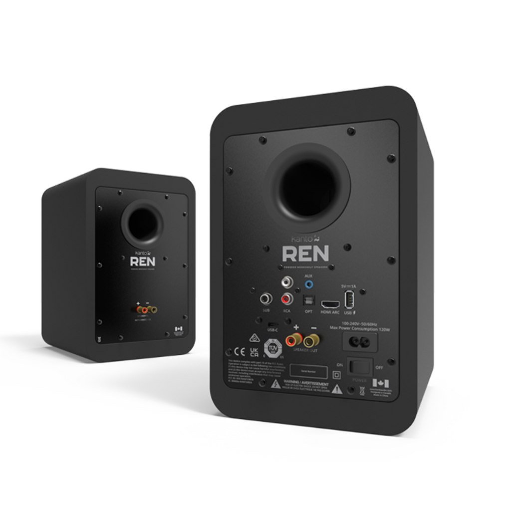 KANTO REN Powered Bookshelf Speakers