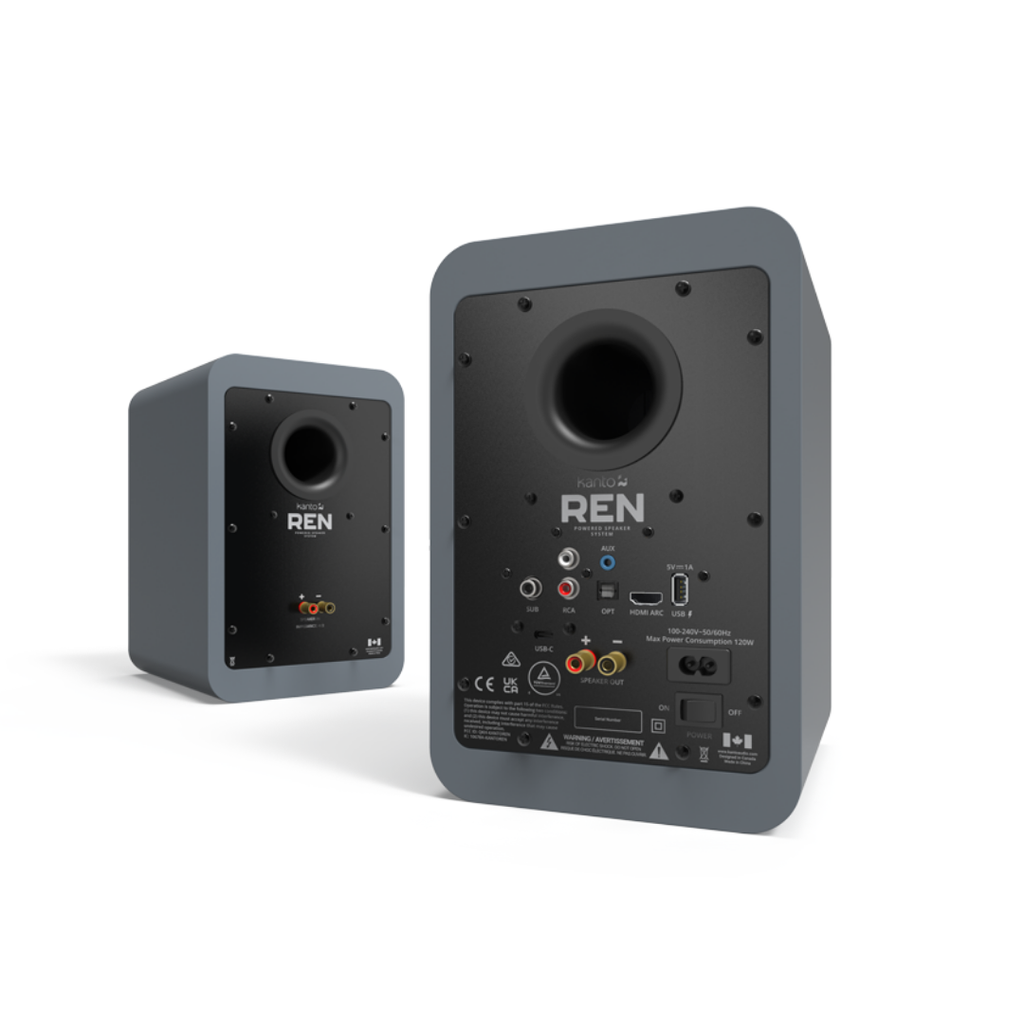 KANTO REN Powered Bookshelf Speakers